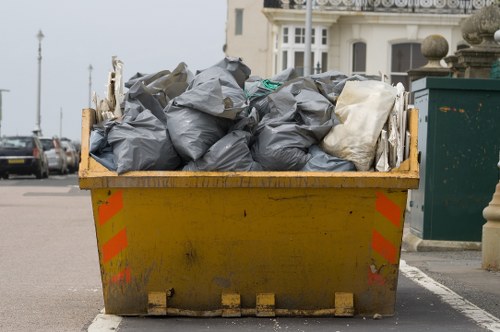 Efficient waste management equipment in use